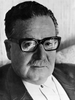 Salvador Allende, Santiago del Chile, Chili, 1970 (b/w photo)