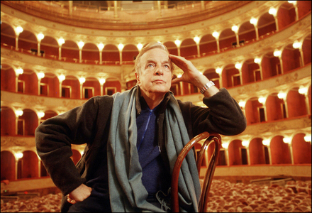 Portrait de Franco Zeffirelli à Rome, janvier 2000.