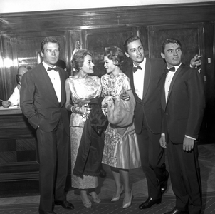 Renato Salvatori, Annie Girardot, Romy Schneider and Alain Delon at the 21st Venice Film Festival (photo)