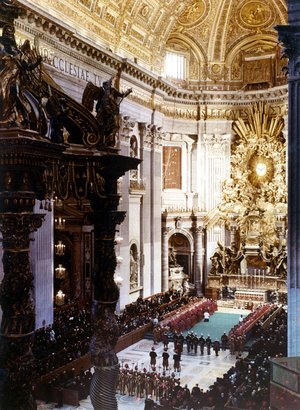 Vatican 10/1958. Conclave pour l'election du nouveau Pape. 