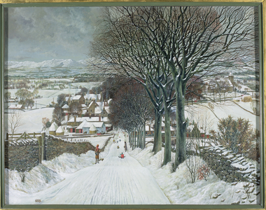 Sidlaw Village, Winter, 1936 (oil on canvas)
