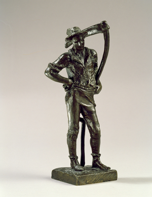 Maquette for The Mower, 1884 (bronze)
