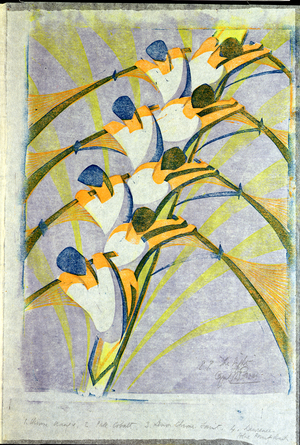 The Eight, c.1930 (linocut)