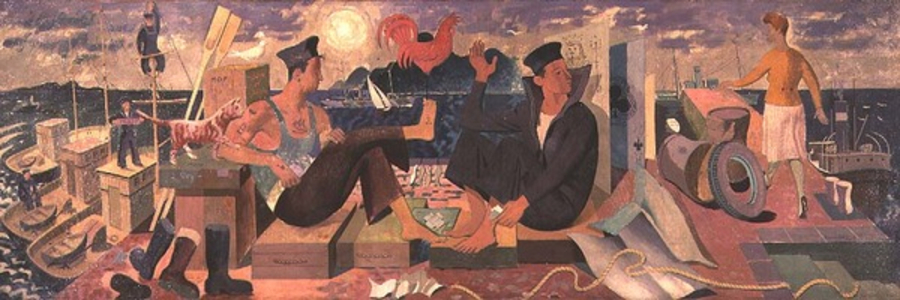 Sailors on a Jetty, c.1936