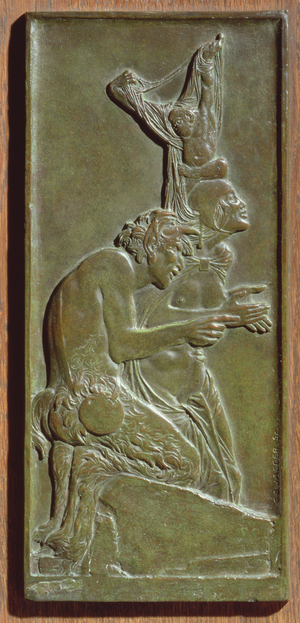 Nymph and Satyr, c.1930 (bronze) (see also 165266)