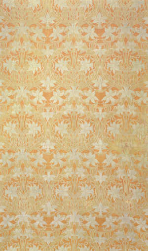 Daffodils, Alexander Morton and Co. for Liberty & Co., c.1895 (silk and wool double cloth)
