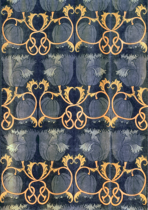 Poppies, manufactured by G.P.& J. Baker, c.1888 (printed velveteen)