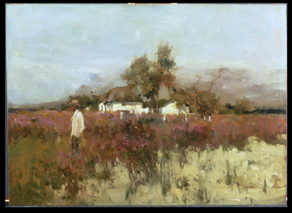 A Police Station, South Africa, 1891 (oil on panel)