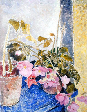 Flowers in a Vase, 1934 (oil on panel)
