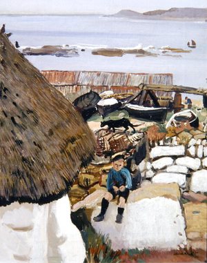 Tommy on the Wall, 1916 (oil on canvas)