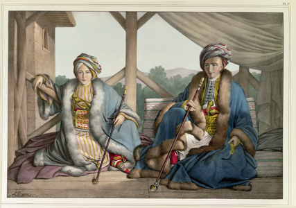 Voyage to Athens and Constantinople: Ismael, Bey and Mehemet, Pasha, c.1819 (litho)