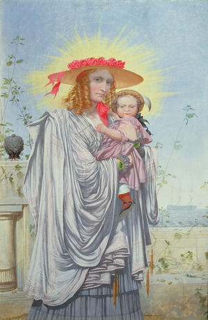 Mother and Child, 1860 (oil on canvas)