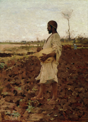 An Egyptian Sower, 1881 (oil on canvas)