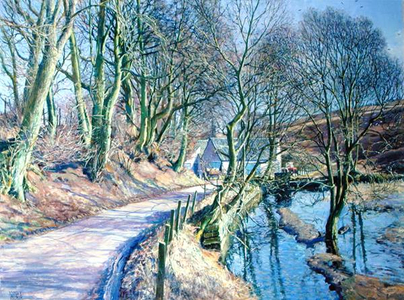 Cleish Mill, Near Thriepley, 1982 (oil on canvas)