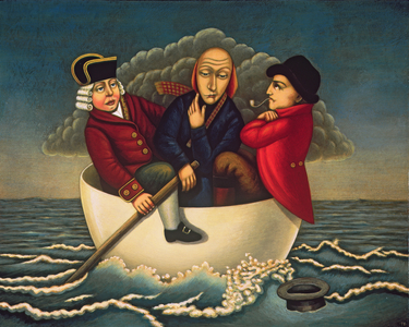 The Three Wise Men of Gotham, 2005 (oil and tempera on panel)