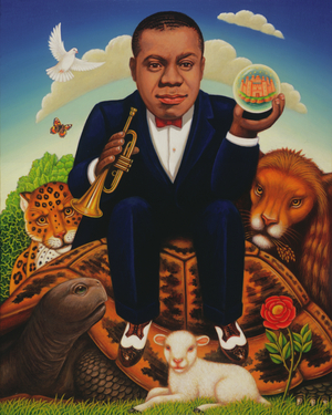 'It's a Wonderful World' (Louis Armstrong) 2006 (oil & tempera on panel)
