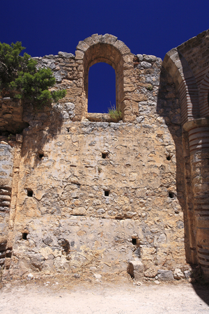 St Hilarion medieval Castle Remains of the Byzantinechurch 10th - 11th century Region of Kyrenia (Girne), North of Cyprus