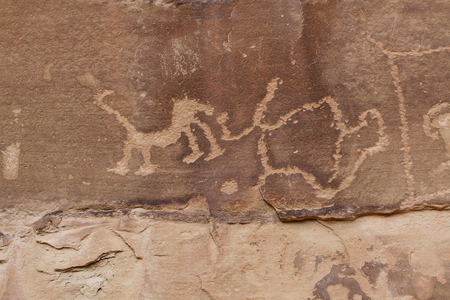 Mesa Verde, American Petroglyphs Anasazi or Pueblo ancestral people, 12th - 14th century - Cliff Dwelling, Mesa Verde National Park, Colorado, USA (USA), UNESCO Site