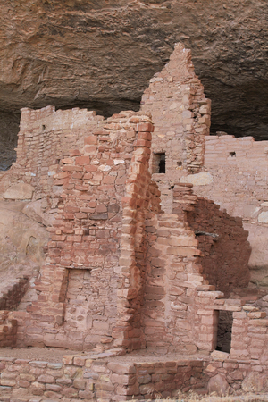 Long House a Mesa Verde - Anasazi ancient American civilization troglodyte dwellings or Pueblo ancestral people, 12th - 14th century - Cliff Dwelling, Mesa Verde National Park, Colorado, USA (USA), UNESCO Site