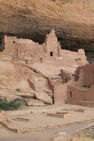 Long House a Mesa Verde - Anasazi ancient American civilization troglodyte dwellings or Pueblo ancestral people, 12th - 14th century - Cliff Dwelling, Mesa Verde National Park, Colorado, USA (USA), UNESCO Site
