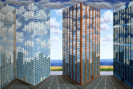 Great Lake, 1998 (oil on board construction)