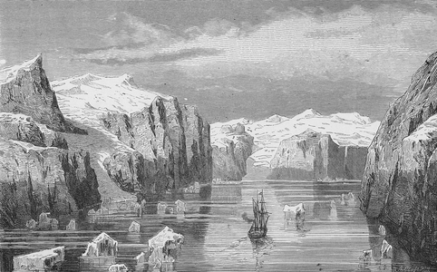 Fjord in Francis-Joseph Land (engraving)
