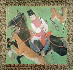 The Hunter Prince (The Huntsman) 1926 (w/c, bodycolour and gold paint on silk)