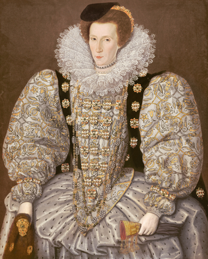 Portrait of a Lady of the Elizabethan Court, c.1595 (oil on canvas)