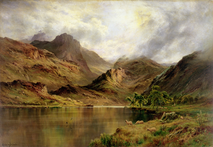 Banks of Arrochar (oil on canvas)