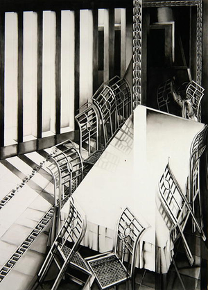 Without Barbarians, 1989 (ink & wash on paper)