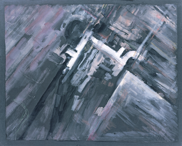 Rayonist Composition, 1916 (gouache on paper)