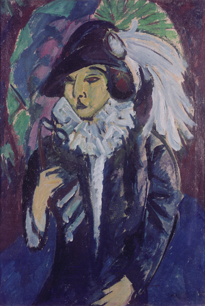 Lady in the Park, 1912 (oil on canvas)
