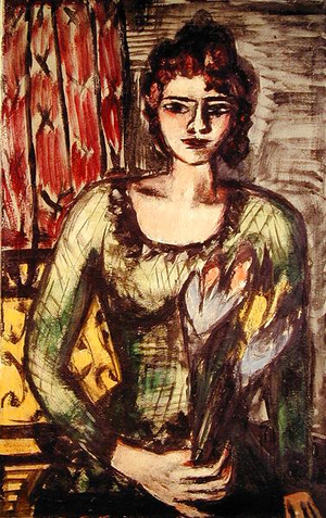 Portrait of Quappi in a Green Jersey, 1946 (oil on canvas)