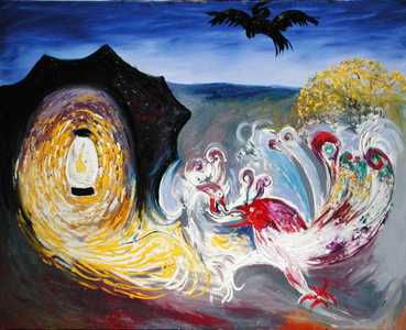 Cave with Light, 1990 (oil on canvas)