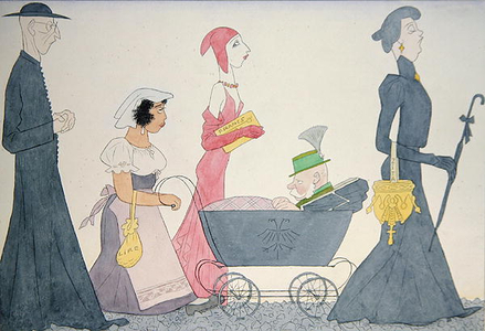Austrian, French and Italian, 1934 (w/c & indian ink on paper)