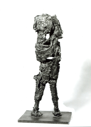 Robot, 1956 (bronze) (b/w photo)
