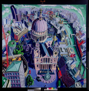 St. Paul's and The City II (oil on canvas)
