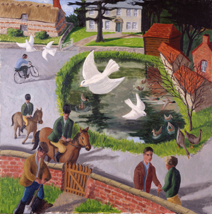 The Riding Lesson, Ashmore II, 2000 (oil on canvas)