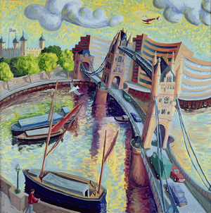 Tower Bridge (oil on canvas)