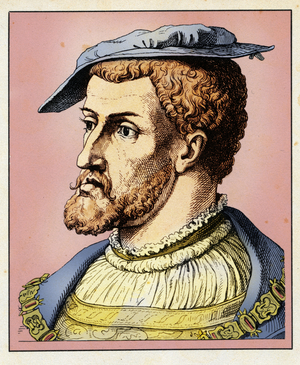 Portrait of Charles Quint, 1854 (engraving)