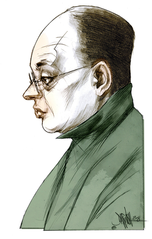 Isaak BABEL (1894-1940) illustration de Dariush Radpour  *******Cette image ne peut etre utilisee a un tarif inferieur a 100 Euros HT*******  ©Dariush/Fototeca/Leemage