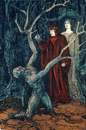The Divine Comedy, Dante Alighieri, 19th century (engraving)