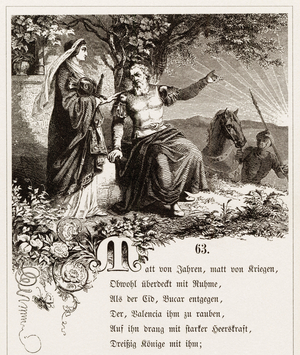 Illustration for "Le Cid", 1802 (engraving)