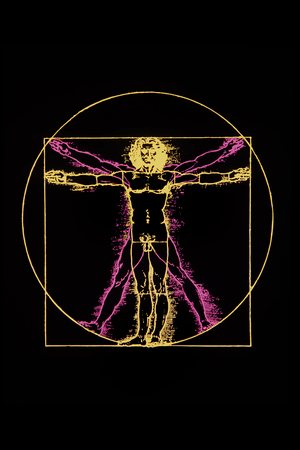 Vitruvio Man by Leonard da Vinci, c.1970