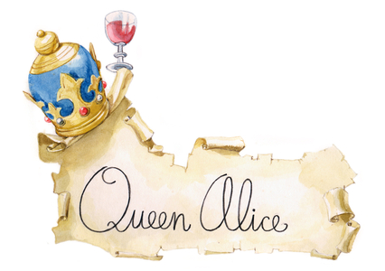 Title “” La reine alice “” Illustration for “” Through the Looking-Glass, and What Alice Found There) by Lewis Carroll (1832-1898) 1959 Private Collection