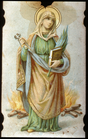 Sainte Appoline, Chromolithographic Cardboard, 1906.