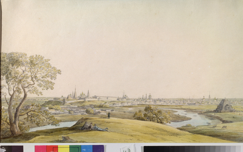 View of Kazan (Russia) - View of Kazan, 1838 (watercolour on paper)