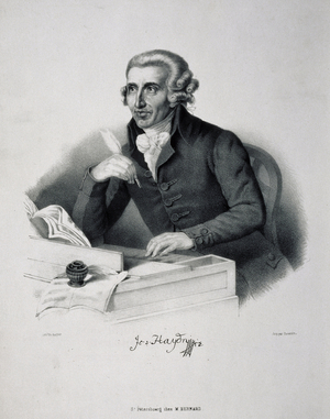 Portrait Of Composer Joseph Haydn (1732-1809) (litho)