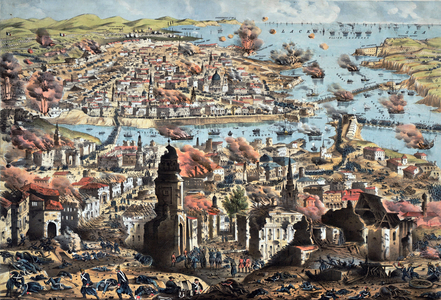 ◇Salzburg Oskar Kokoschka 油彩画 複製画 オスカー・ココシュカ