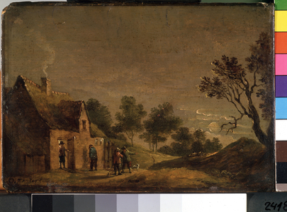 A Tavern In The Evening (A Tavern At Night), 17th century (oil on panel)